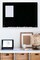Audio-Visual Direct Magnetic Black Glass Dry-Erase Board Set Includes Magnets, Hardware & Marker Tray